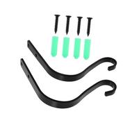 Hemobllo Crochet Mural en Fer 2 Pièces Support Suspendu pour Carillons Mangeoires Jardin Extérieur Balcon Fixation par Vis Usage Polyvalent