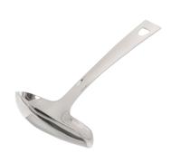 Hemobllo Cuillère à Sauce en Acier Inoxydable Bec Verseur Blanc, Adaptée Cuisine Occidentale et Compatible Lave-vaisselle, pour Verser et Décorer