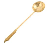 Hemobllo Cuillère Cuivre pour Peinture Sucrée avec Manche Long Ergonomique Cuillère Ronde Métallique pour Dessert et Facile à Nettoyer pour Art Traditionnel Chinois
