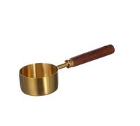 Hemobllo Cuillère Doseuse En Acier Inoxydable 60ml Manche En Bois D’acacia, Cuillère à Mesurer Pour Pâtisserie Et Assaisonnement, Ustensile Cuisine Solide Doré, Usage Domestique Et Professionnel