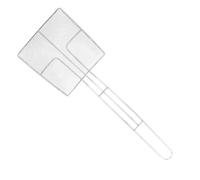 Hemobllo Cuillère Passoire Carrée Pelle à Écumer Résistante à L'usure en Acier Inoxydable Robuste Trou Suspendre, Outil de Filtration Cuisine Ustensile Multifonction