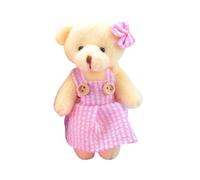 Hemobllo Cute Plush Bear Keychain Pendant With Hanging Hook Adorable Bear Doll Bag And Backpack Decor Practical Key Rings Accessory For Daily Use And Gift