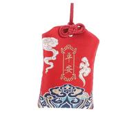 Hemobllo de bénédiction paisible du charmes de protection amuletos de buena suerte y dinero porte- en vrac Sachet Pendant porte- pour voiture chanceux Brocart