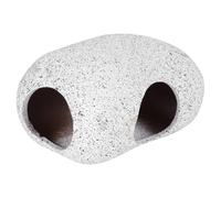 Hemobllo Décoration D’Aquarium en Céramique 1601 Petit Format, Grotte Cachette Naturelle pour Crevettes et Poissons, Maison D’évasion pour Aquarium, Ornement Sûr sans Bords Rugueux,
