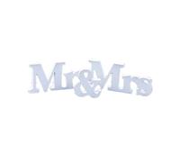 Hemobllo Décoration Mariage Lettres Blanches Mr Mrs Cadeau Mariage Madame Support Décoratif Hauteur