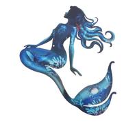 Hemobllo Décoration Murale Sirène Pour Salle De Bain Intérieure Et Extérieure Art Mural De Plage Décoration De Piscine