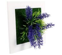 Hemobllo Décoration Murale Végétale Artificielle Cadre Pendentif Plante Succulente en Plastique Couleur Verte Réaliste sans Entretien pour Décoration Intérieure et Extérieure