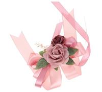 Hemobllo Décoration Rétro de Voiture de Mariage avec Fleur Artificielle et Plastique Ornement Élégant pour Poignée de Porte et Rétroviseur Accessoire Sophistiqué pour Cérémonie Nuptiale