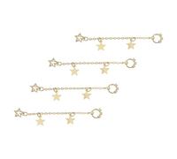 Hemobllo Décorations pour Manucure en Alliage Doré, 4 Pièces Faciles à Utiliser, Accessoires DIY pour Nail Art à Domicile