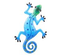 Hemobllo Décorations Suspendues Iron Gecko Craft Décoration Murale Gecko Extérieur/intérieur en Fer Sculpture Murale Créative et Unique