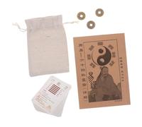 Hemobllo Découverte De Soi De Monnaie Chinoises du Succès Charmes Feng Shui Chinoise Porte-Chance Chinois du Livre Classique des