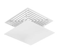 Hemobllo Déflecteur de Vent pour Climatisation Centrale Modèle Carré Améliore Efficacité de Air Conditionné et Redirige Flux Air Installation Facile et Pratique Couleur Blanche