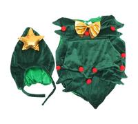 Hemobllo Déguisement de Noël pour Bébé en Coton Chimique Confortable Chapeau Tenue Adorable D'arbre de Noël pour Séance Photo Lors