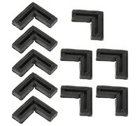 Hemobllo D'équerres D'angle en Plastique Noir 90 Degrés pour Cadre D'écran de Porte Moustiquaire 10 Pièces Accessoire Fixe Polyvalent pour Bricolage