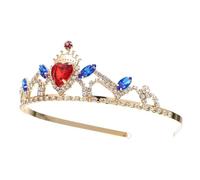 Hemobllo Diadème Tiara Métal pour Fille Bandeau Couronne Strass Résistante et Confortable Accessoire Princesse pour Fête Anniversaire et Bal de Promo