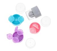 Hemobllo Dispositif de Nettoyage Manuel des Lentilles 4pcs en PP Léger Étui de Voyage Pratique pour Bureau et Randonnée Couleur Aléatoire