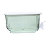 Hemobllo Distributeur Boissons Grand Format avec Robinet Anti-obstruction pour Jus et Eau Froide Récipient Réfrigéré pour Fêtes et Usage Familial avec Couvercle Sécurisé Vert