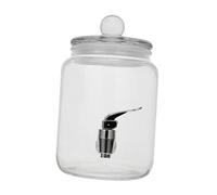 Hemobllo Distributeur De Vin Verre Avec Robinet Pratique Baril à Boisson Élégant Pour Mariage Et Fêtes Bouteille Verre Sûre Et Design Unique