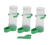 Hemobllo Distributeur Eau Automatique pour Oiseaux Bol de Boisson Stable pour Perroquet Perruche Pigeon Compatible Toutes Cages Matériel Plastique Sûr et Écologique