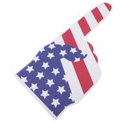 Hemobllo Doigt Mousse Géant Supporteur Léger pour Événements Sportifs Accessoire Fête Réutilisable USA Main Géante Mousse pour Cheerleading et Ambiance Sportive