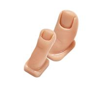 Hemobllo Doigts D'entraînement Faux En Silicone 2 Pièces Taille Réaliste Pour Nail Art Manucure Professionnelle Entraînement Et Sculpture Des Ongles Usage Pédicure