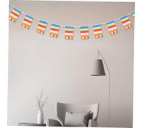 Hemobllo Drapeau De Prière De Bouddha Suspendu 1 Pc Polyester Cinq Couleurs Décor Bouddhiste Temple Intérieur Extérieur