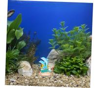 Hemobllo Drift Bottle with Dolphin Sculpture and Random Fish Tank Ornament for Home Office Coastal Desk Decor