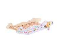 Hemobllo Échelle en Bois Décorative pour Hamster Et Chinchilla, Jouet Amusant Multifonction, Surface Lisse Sûre, Taille Petite, pour Cage Et Activité des Petits Rongeurs