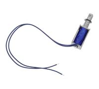 Hemobllo Électroaimant Push-Pull Dc 12V 2A Compact à Solénoïde Électrique Interrupteur de Fin de Course Télescopique Mécanisme à Piston Extensible pour Automatisation Industrielle et