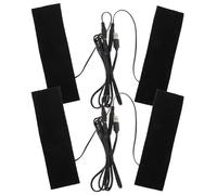 Hemobllo Élément Chauffant USB 5v en Fibre de Carbone pour Mains et Pieds, Film Électrique Imperméable, 2 Ensembles pour Camping et Dortoirs, Chauffage Simultané