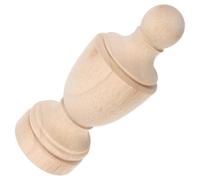 Hemobllo Embout Décoratif en Bois Brut pour Poteaux de Clôture et Tringles à Rideaux Modèle C 8X20 CM Fusée Sculptée Style Colonne Romaine Accessoire DIY pour Décoration Intérieure