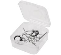 Hemobllo Embouts de Canne à Pêche en Acier Inoxydable 11 Pièces Kit de Réparation Portable pour Bâtons de Pêche Anneaux Guides Résistants la Corrosion Accessoires Pratiques en Eau Douce