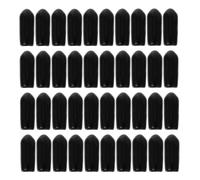 Hemobllo Embouts en Caoutchouc Noirs pour Bandeaux Cheveux, 100 Pièces, Accessoire Confortable pour Protéger et Réparer Cerceaux à Cheveux