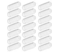 Hemobllo Embouts en Caoutchouc Transparents pour Bandeaux Cheveux, Lot de 200 Pièces, Parties de Cerceaux à Cheveux Confortables, Accessoires de Bricolage pour Serrage-tête, Rechange