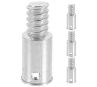 Hemobllo Embouts Filetés Métalliques 4 Pcs pour Manche de Balai Type Américain Adaptateurs Robustes pour Rallonge de Perche Télescopique Connecteurs Compatibles Manche à Balai et Rouleau