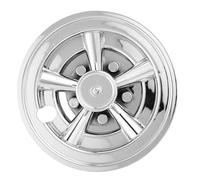 Hemobllo Enjoliveur 8 Pouces Argenté pour Roue de Voiturette de Golf Cache-Moyeu Décoratif sans Logo Protection Solide pour Jantes Extérieur Remplacement Facile pour Chariot de Golf