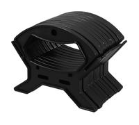 Hemobllo Enrouleur Guirlande Lumineuse en Plastique Noir, Lot de 10pcs, pour Rangement des Câbles Vidéo et Fil Électrique Bureau la Maison