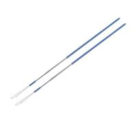 Hemobllo Ensemble 2 Cuillères à Oreilles en Acier Inoxydable avec Poignée Antidérapante, Outil Manuel de Nettoyage du Cérumen Creux, Kit Réutilisable pour Soins Auriculaires Adultes