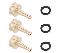 Hemobllo Ensemble de 3 Buse de Pulvérisation en Laiton Or pour Tuyau de Jardin Jet Concentré, Compatible Plupart des Systèmes D'arrosage Domestiques, pour Irrigation et Nettoyage
