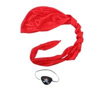 Hemobllo Ensemble De 3 Lightweight Skin Friendly Eye Patch Bandana Hat Skull Mask For Carnival Birthday Parties And Roleplay