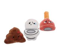 Hemobllo Ensemble de 3 Pinces à Cheveux en Peluche Kawaii Forme Caca pour Filles et Femmes, Accessoire Adorable en Tissu Doux, pour Sécuriser Mèches Rebelles