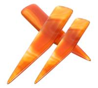 Hemobllo Ensemble de 3 Polisseurs de Bijoux en Agate 8 Cm, Outil D'entretien pour Or et Argenté, Brunissoir Délicat pour Polissage Précis, Accessoires Artisanaux pour Couleur Aléatoire