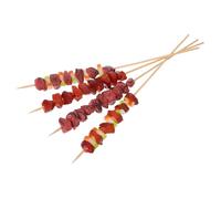 Hemobllo Ensemble de 4 Brochettes de Barbecue Réalistes pour Jouets Cuisine Accessoires de Simulation de Viande Décoration pour Fête et Bricolage Faux Aliments Miniatures