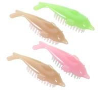 Hemobllo Ensemble de 4 Brosses à Ongles en Plastique Léger en Forme D'animal Marin pour Nettoyage Confortable des Ongles à Domicile Couleur Aléatoire