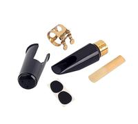 Hemobllo Ensemble de Bouchons pour Saxophone Alto avec Capuchon, Attache en Métal, Coussinets en Plastique, pour Fixer la Anche et Garder Propre, Accessoires Indispensables