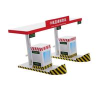 Hemobllo Ensemble De Jeu Autoroute Modèle De Trafic en Plastique pour Garçon Petit Format Barrière Manuelle Jouet Éducatif Découverte Circulation Apprentissage Garçon Et Filles en Bas Âge