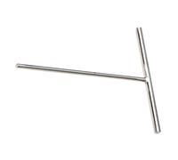 Hemobllo Épandeur de Pâte à Crêpes Acier Inoxydable Professionnel Outil T Ergonomique Poignée Longue et Design Élargi Facile à Nettoyer et Confortable à Tenir