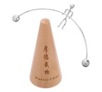 Hemobllo ’Équilibre Artistique D’Haltérophile en Fer Mini 12 CM - Ornement de Bureau Pendule Physique - Sculpture de Fitness Décorative pour Espace de Travail et Détente