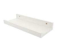Hemobllo Étagère Flottante Murale Installation Facile avec Rebord en Bois Blanc Support Mural Flottant, Cadre en Bois Robuste Décoration Murale Salon