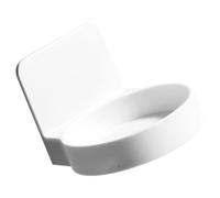 Hemobllo Étagère Murale Blanche Design Simple et Léger en ABS Économise de l'espace Plan de Travail Support de Rangement sans Perçage pour Salle de Bain